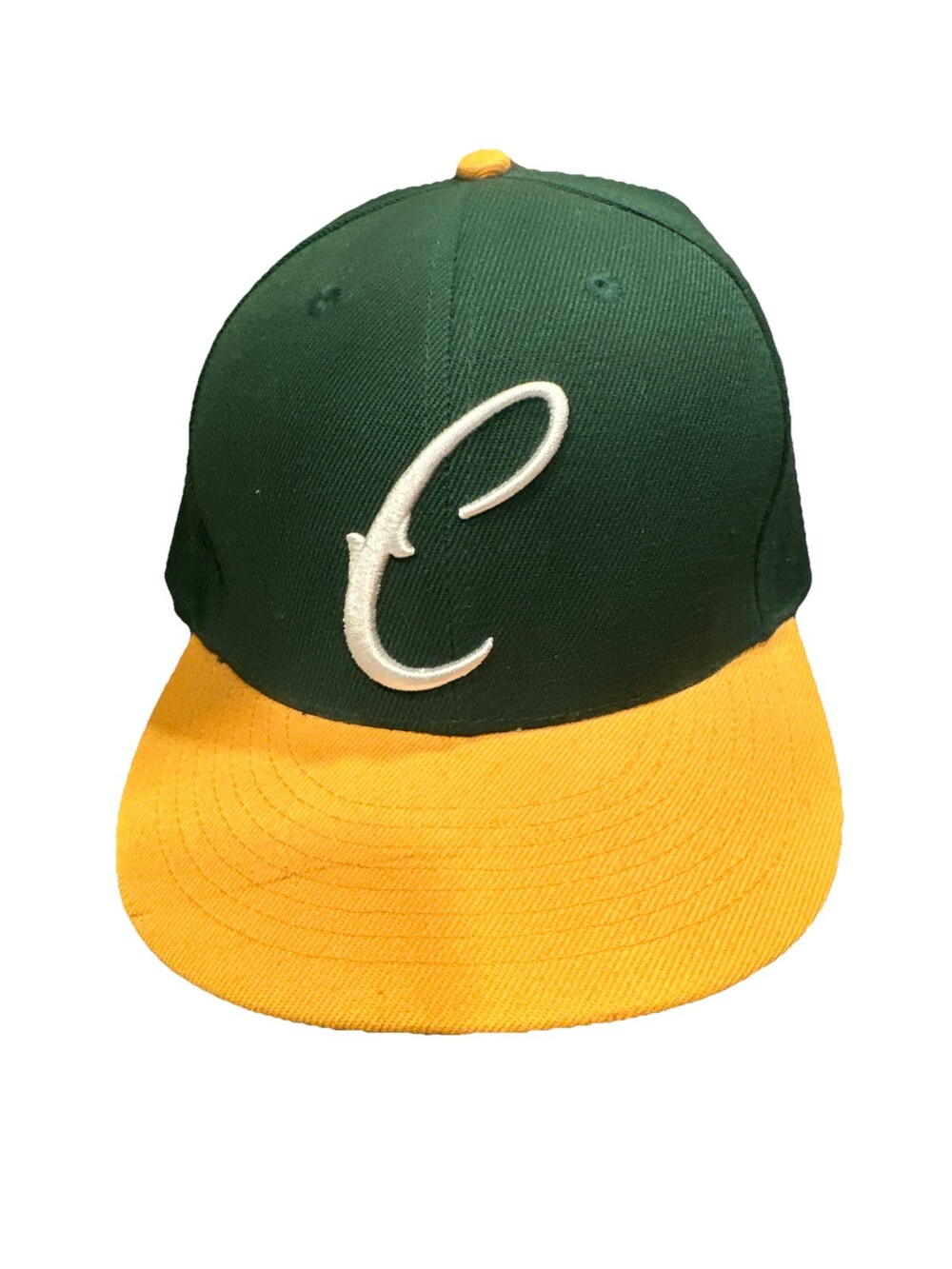 Cariboo Brewery Beer Trucker Snapback Hat Green Yellow Adjustable Fit